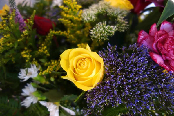 Beautiful Bouquet Flowers Vase — Stock Photo, Image