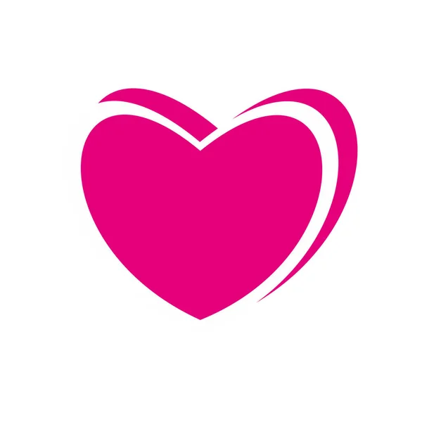 Corazón Forma Logo Diseño Vector Plantilla — Foto de Stock