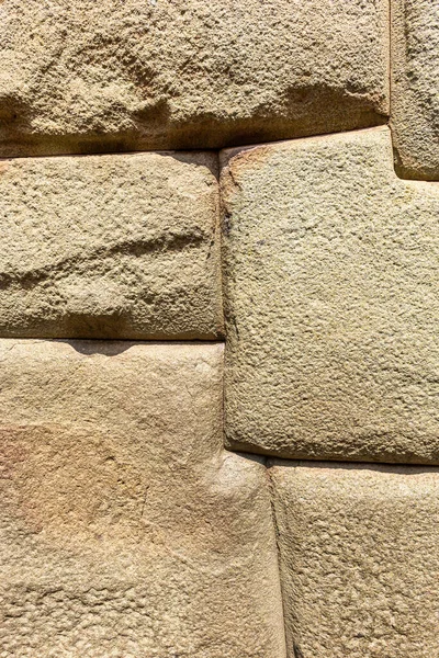 秘鲁库斯科或库斯科市中心有12个角度的石头 漂亮的狭窄街道和建筑墙 — 图库照片