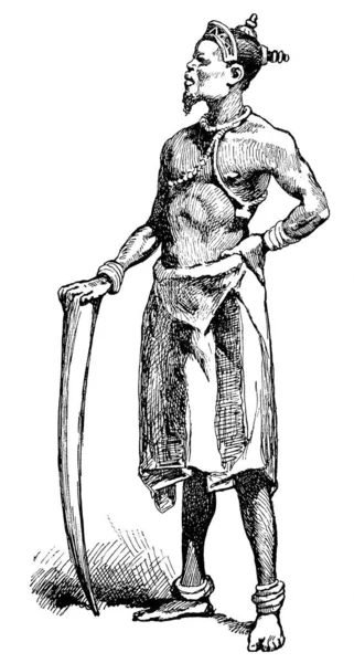 므와타야 Mwata Yamvo 왕국의 세기의 예이다 — 스톡 사진