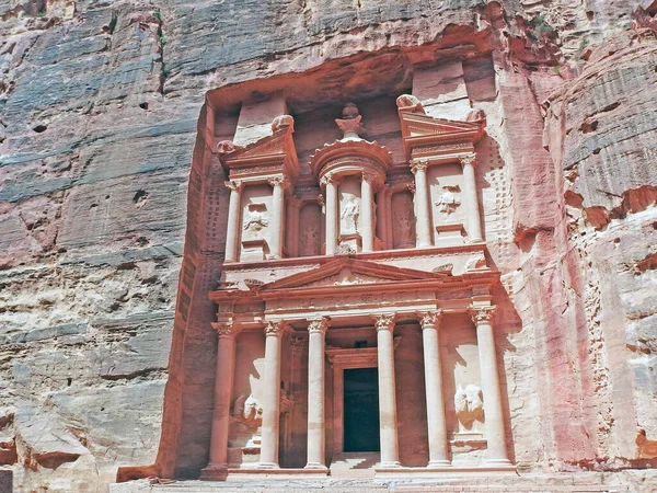 Oude Ruïnes Van Petra Jordan — Stockfoto