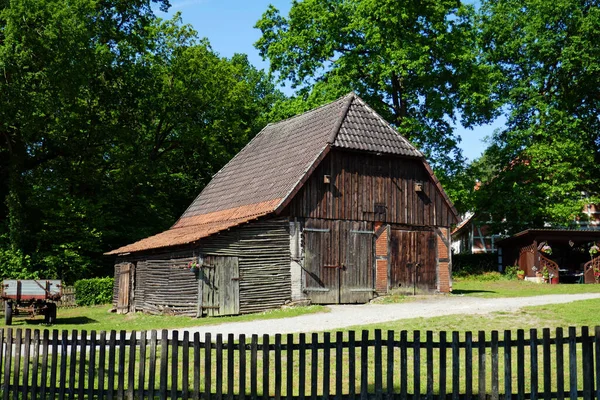 Oud Houten Huis Het Platteland — Stockfoto