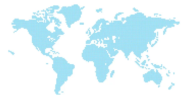 Carte Monde Avec Fond Bleu Blanc — Photo