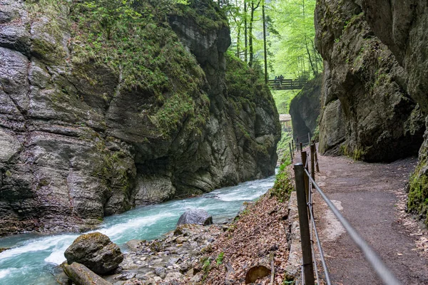 Подорож Через Partnachklamm Біля Garmisch Partenkirchen — стокове фото