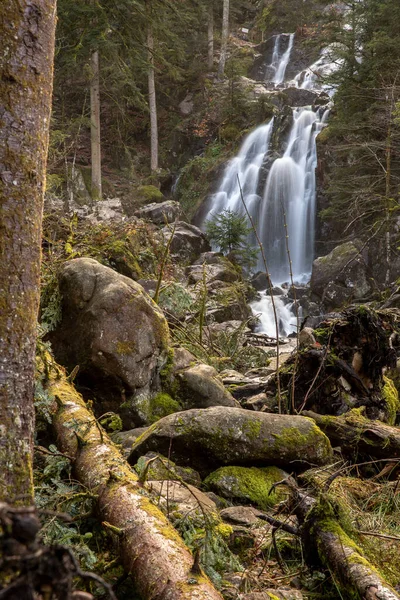 Hermosa Cascada Bosque —  Fotos de Stock