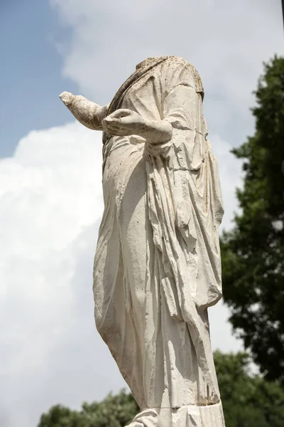 Estátua Mármore Villa Borghese Parque Público Roma Itália Itália — Fotografia de Stock