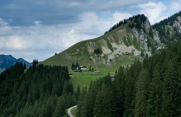 Θέα Στο Τοπίο Κοντά Στο Γερμανικό Βουνό Που Ονομάζεται Taubenstein — Φωτογραφία Αρχείου