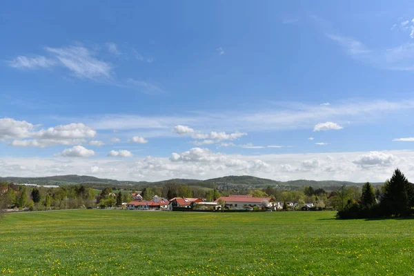 Våren Taubenheim Övre Lusatia Saxon — Stockfoto