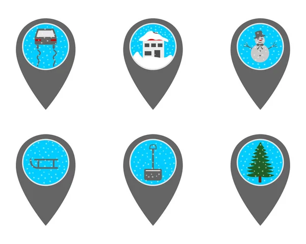 Reihe Von Vektorsymbolen Für Stadt Und Reisen Tourismus Und Urlaub — Stockfoto