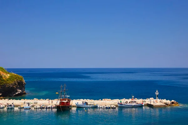 Bali Crete Island Greece June 2019 Beautiful Seaview Harbour Bali — Stock Photo, Image