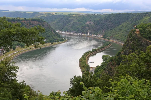 Vista Aerea Del Fiume Nella Foresta — Foto Stock