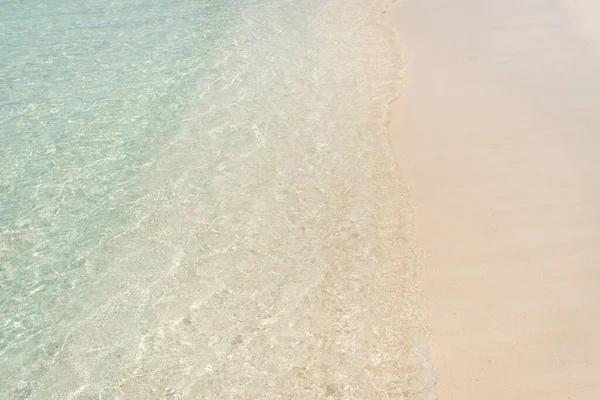 Tyrkysové Vody Jemné Vlny Tropických Ostrovech Bahamy Jako Pozadí Letní — Stock fotografie