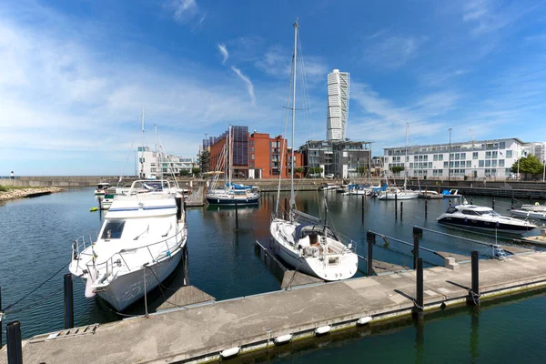 Malmö Juni 2019 Turning Torso Modern Skyskrapa Nordens Högsta Byggnad — Stockfoto