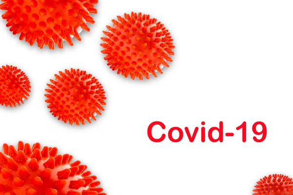 Covid Texto Sobre Fondo Blanco Concepto Covid Coronavirus —  Fotos de Stock