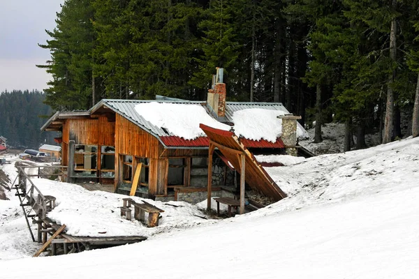 Casa Madera Las Montañas — Foto de Stock