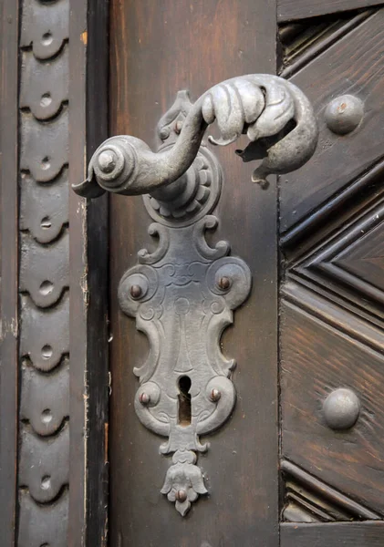 Close Door Hinges Handles Door Knockers — Stock Photo, Image