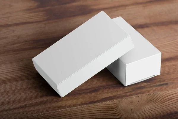 Két Pilléres Csomagok Asztal Szerkeszthető Modell Sorozat Sablon Készen Áll — Stock Fotó