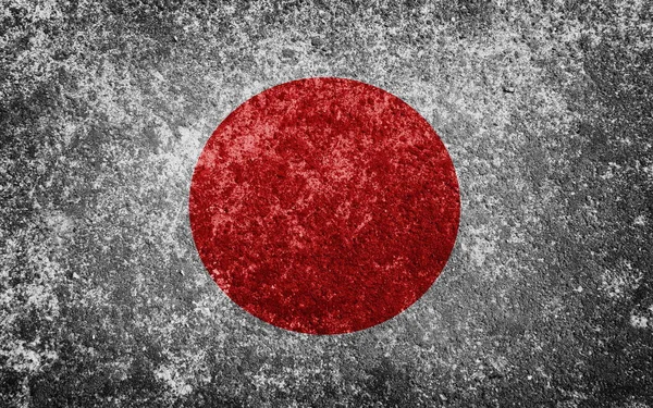 日本の国旗をグランジ — ストック写真
