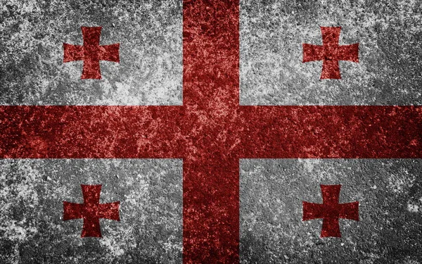 Flag Georgia Switzerland — Stock Photo, Image