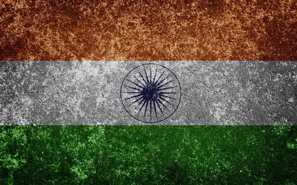 Bandiera Grunge Dell India — Foto Stock
