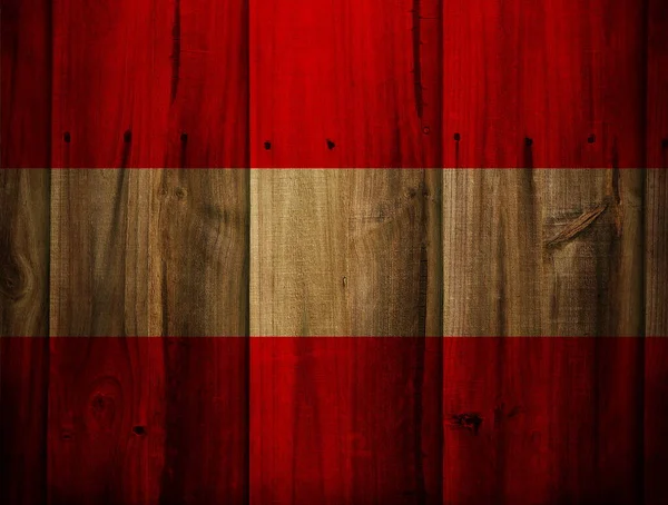 丹麦的旗子在木背景 — 图库照片