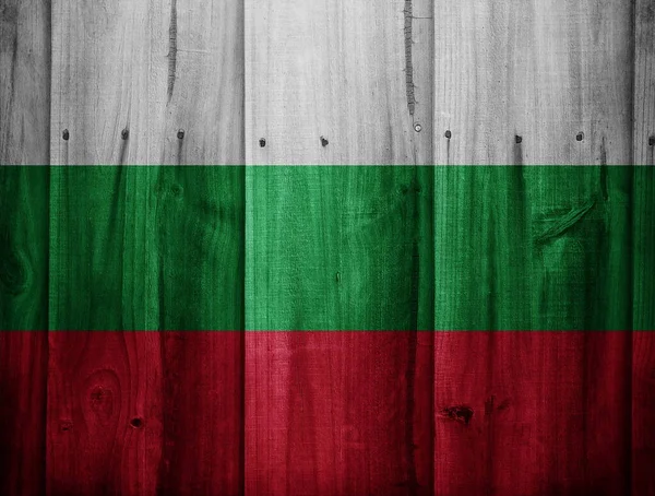 Flagge Von Ungarn Auf Hölzernen Hintergrund — Stockfoto