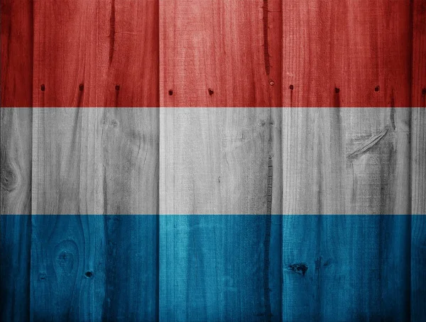 Vlag Van Denemarken Houten Achtergrond — Stockfoto