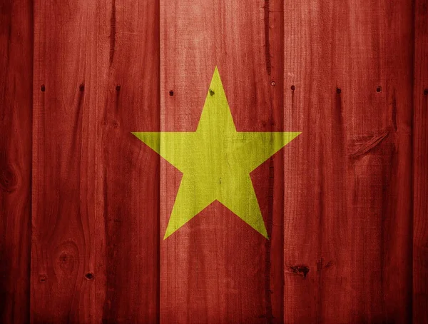 Флаг Албании Деревянных Фоне — стоковое фото