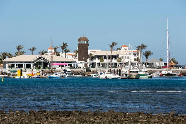 Marina Caleta Fuste Fuerteventura Kanarieöarna Spanien — Stockfoto