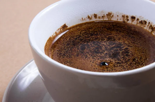 Tasse Kaffee Mit Weißem Hintergrund — Stockfoto