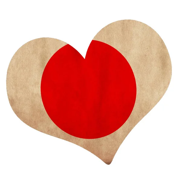 Κόκκινη Καρδιά Συνδετήρα — Φωτογραφία Αρχείου