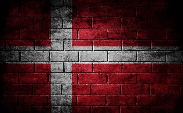 Flaga Włoch Malowane Ścianie Cegły — Zdjęcie stockowe