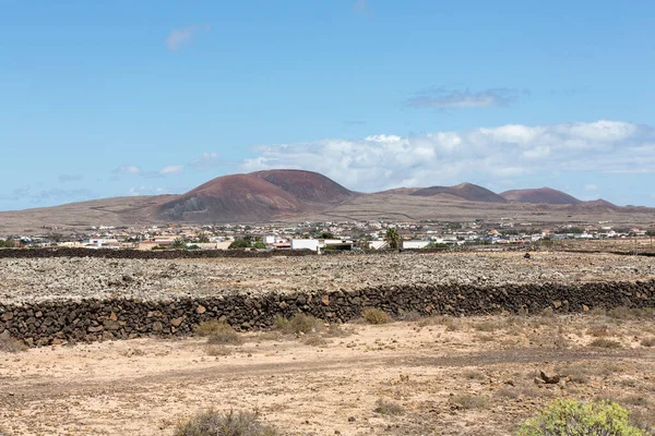 Landschap Van Velden Bergen Buurt Van Antigua Dorp Fuerteventura Canarische — Stockfoto