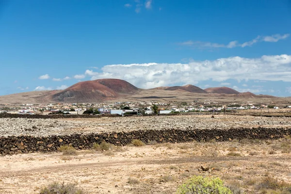 Landschap Van Velden Bergen Buurt Van Antigua Dorp Fuerteventura Canarische — Stockfoto