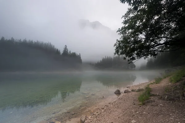 Nejkrásnější Jezero Rakousku Zelené — Stock fotografie