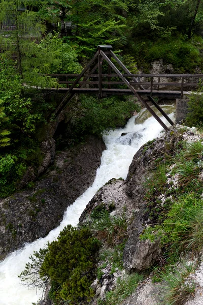 Krásný Vodopád Lese — Stock fotografie