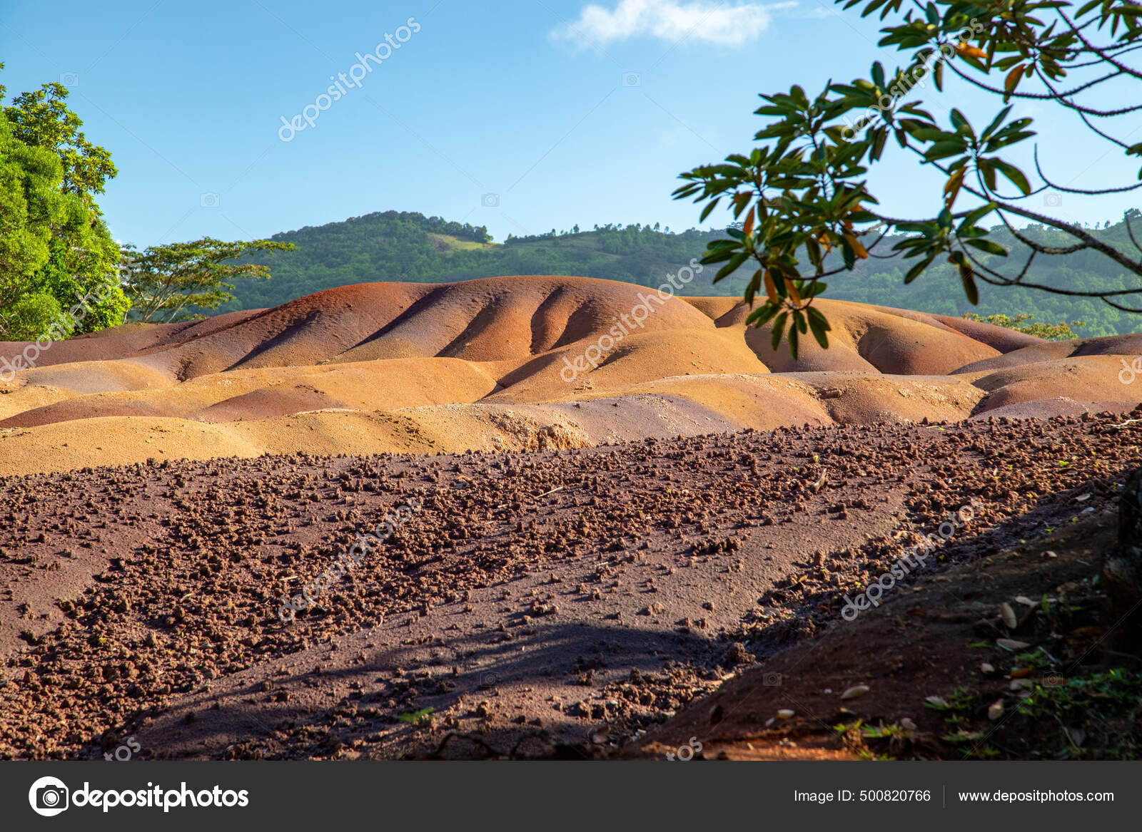Seven Coloured Earth Sandstone Formation Seven Colours Mauritius