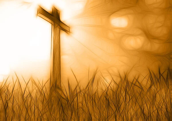 Jesus Kristus Gräset — Stockfoto