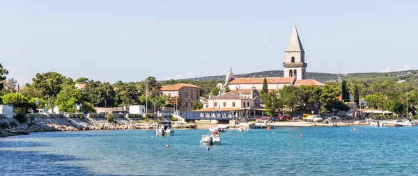 Historyczne Miasto Osor Mostem Łączącym Wyspy Cres Losinj Chorwacja — Zdjęcie stockowe