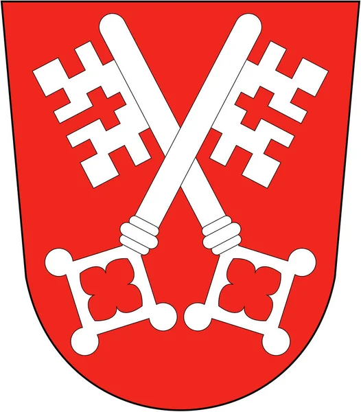 Herb Miasta Ratyzbona Niemcy — Zdjęcie stockowe