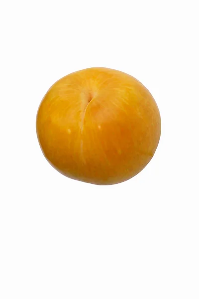 Friss Érett Sárga Mangó Gyümölcs Izolált Fehér Alapon — Stock Fotó