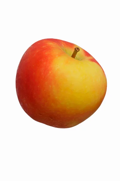 カンジ アップル マルス ドメスティカ ニコター ガラアップルとブレイブルンアップルのハイブリッド 白地に隔離されたリンゴのイメージ — ストック写真