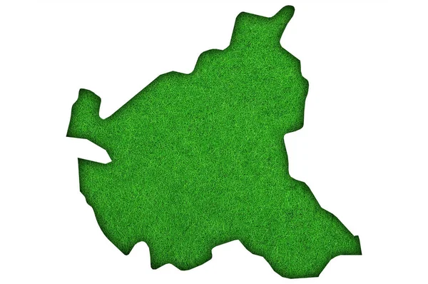 Зеленая Карта Ирландии Флагом Страны Белом Фоне — стоковое фото