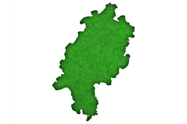 Mapa Verde Nigeria Isolado Sobre Fundo Branco — Fotografia de Stock