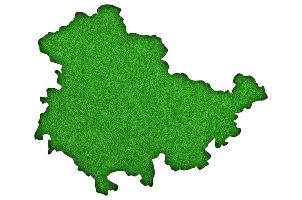 Kaart Van Ierland Met Groen Mos Witte Achtergrond — Stockfoto