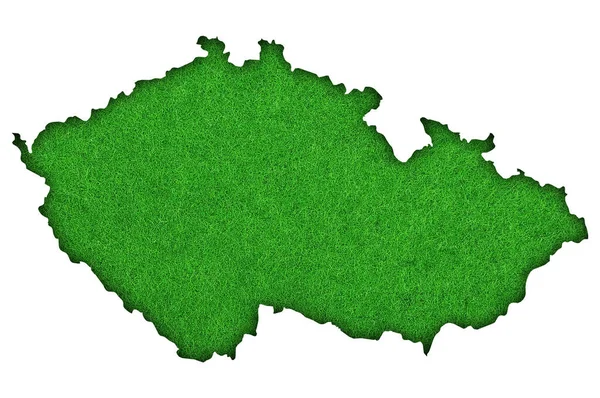 Grüne Karte Von Nigeria Isoliert Auf Weißem Hintergrund — Stockfoto