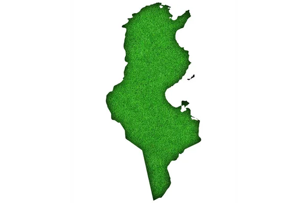 Zielona Mapa Nigerii — Zdjęcie stockowe