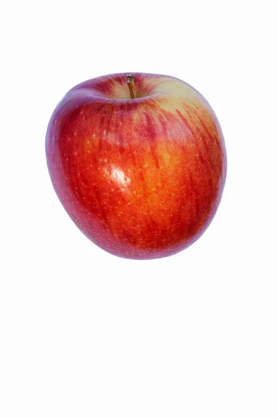 Červené Jablko Izolované Bílém Pozadí — Stock fotografie