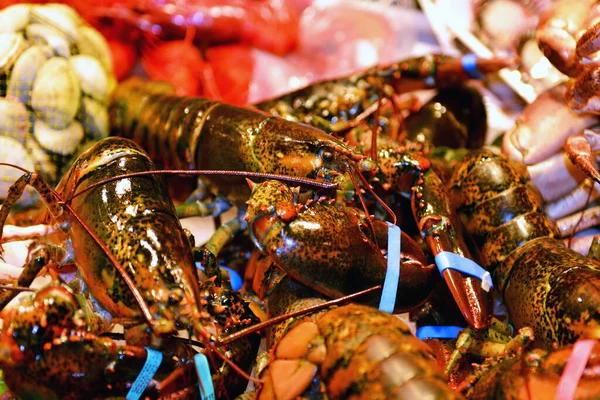 Mercat Boqueria Barcelonie Hiszpania Słynny Tętniący Życiem Rynek Publiczny Który — Zdjęcie stockowe