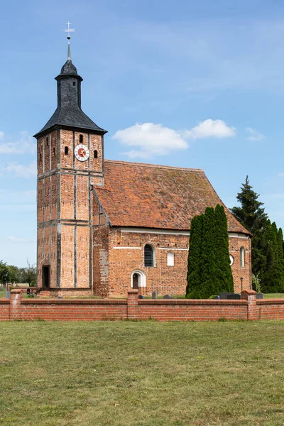 Kirche Abbendendf Brandburg Prignitz — стокове фото